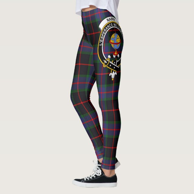 Scotstee Clan Nairn Crest Tartan Women Leggings (Left)