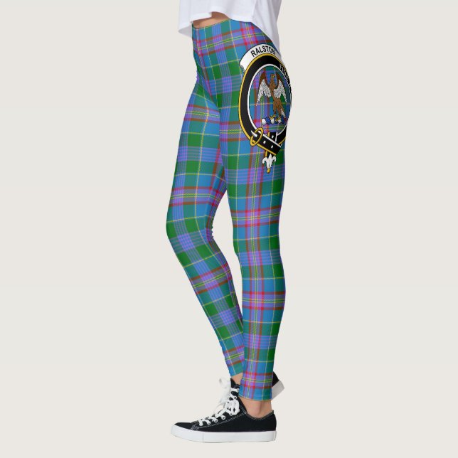 Scotstee Clan Ralston Crest Tartan Women Leggings (Left)