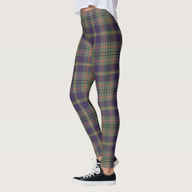 Scotstee Clan Taylor Weathered Tartan Women Leggings (Left)