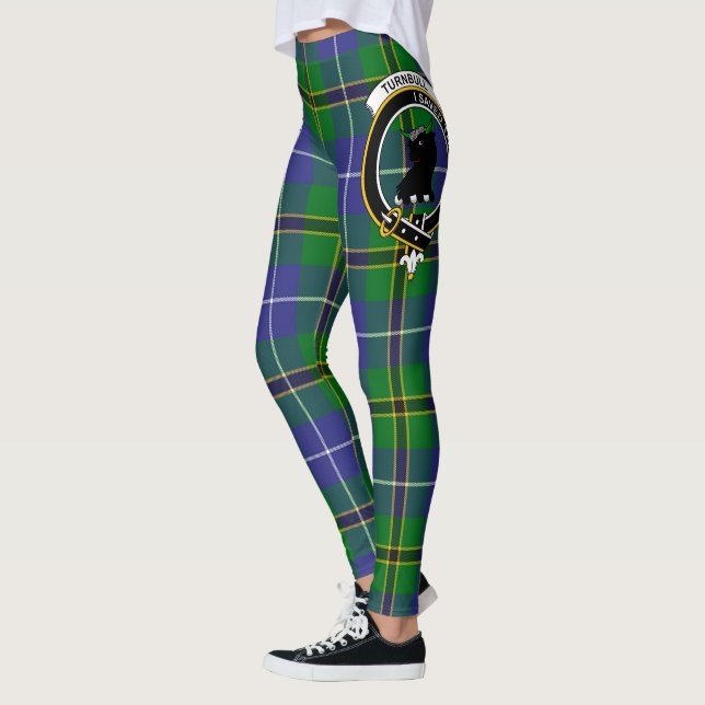 Scotstee Clan Turnbull Hunting Crest Tartan Women  Leggings (Left)