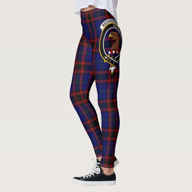 Scotstee Clan Wedderburn Crest Tartan Women Leggings (Left)