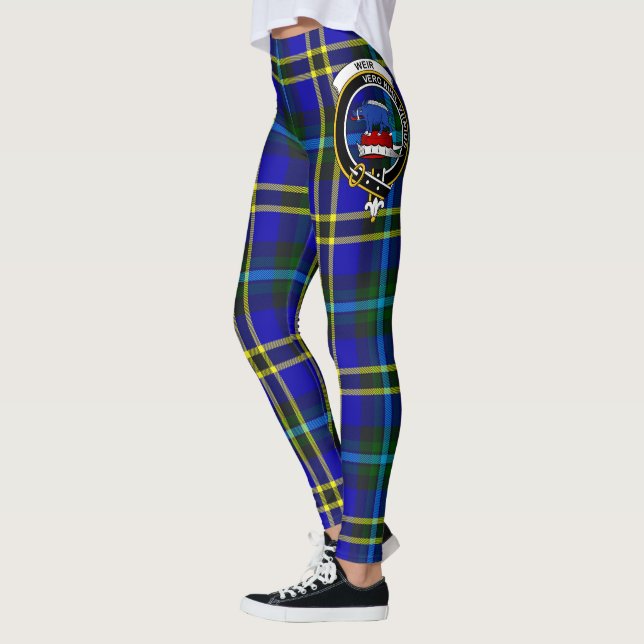 Scotstee Clan Weir Crest Tartan Women Leggings (Left)