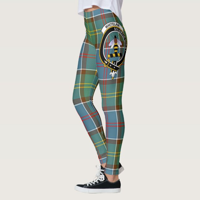 Scotstee Clan Whitelaw Crest Tartan Women Leggings (Left)