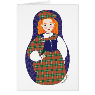Scotswoman Matryoshka Card