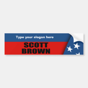 SCOTT BROWN BUMPER STICKER