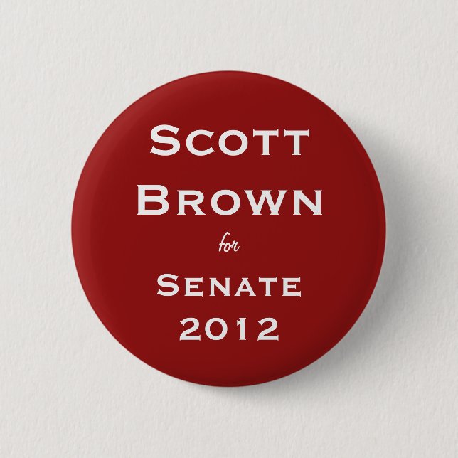 Scott Brown for Senate Button (Front)