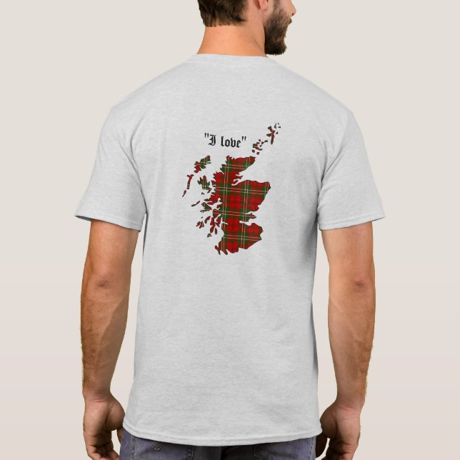 Scott Clan Badge Adult Raglan T-Shirt (Back)