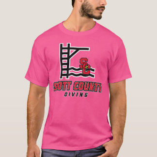 Scott County High School Cardinals Diving T-Shirt
