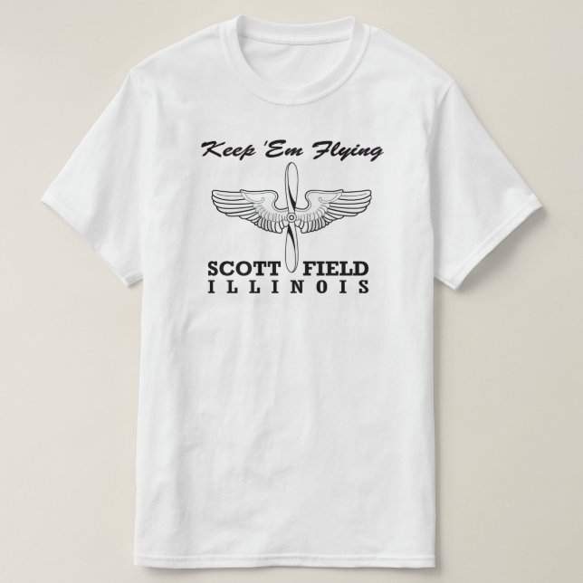 Scott Field, Illinois (Air Force Base), Belleville T-Shirt (Design Front)