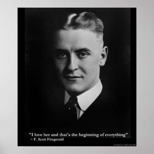 Scott Fitzgerald "Love/Beginning" Canvas Print (Front)