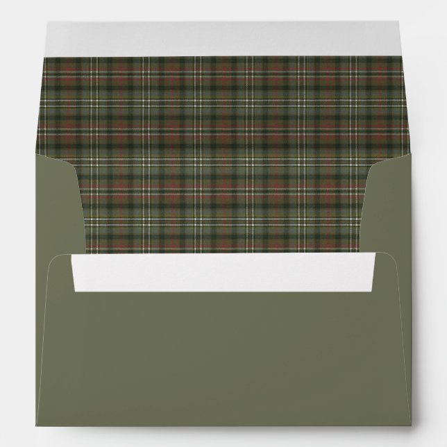 Scott Green Weathered ScottishTartan Envelope (Back (Bottom))