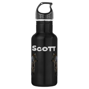 Scott Name With Australian Quokkas, Water Bottle