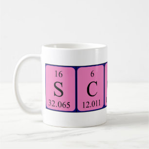 Scott periodic table name mug