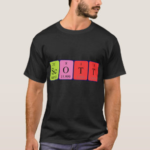 Scott periodic table name shirt