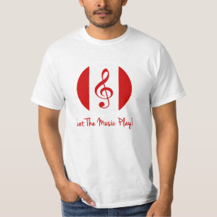 Scott Ruhs Logo and Let The Music Play! T-Shirt