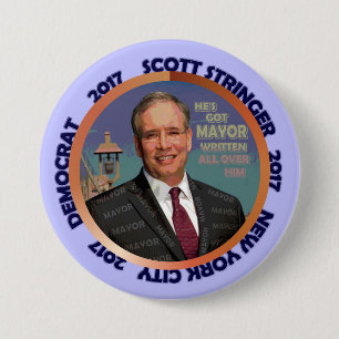Scott Stringer for NYC Mayor 2017 7.5 Cm Round Badge