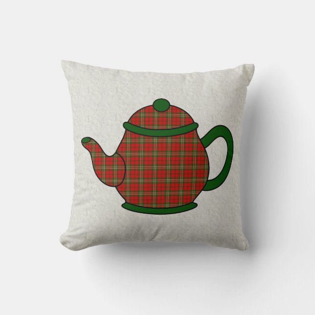 Scott Tartan Plaid Teapot Cushion (Front)