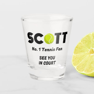 Scott Tennis Shot Glass