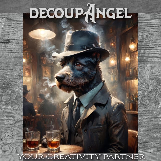 Scott Terrier Dog - Decoupage -  Tissue Paper (Creator Uploaded)