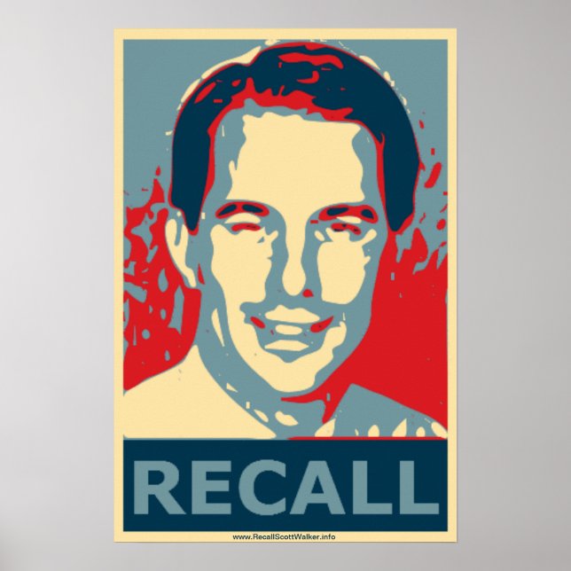 Scott Walker Recall Poster (Front)
