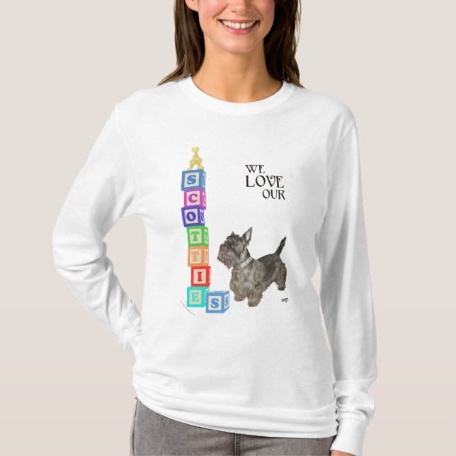 Scottie Alphabet Blocks T-Shirt (Front)