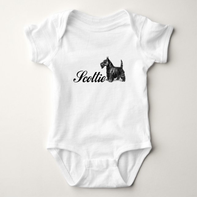 Scottie Baby Bodysuit (Front)