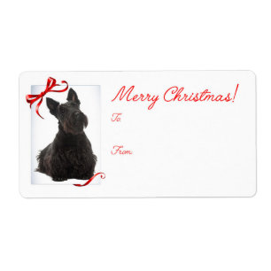 Scottie Christmas Gift Stickers