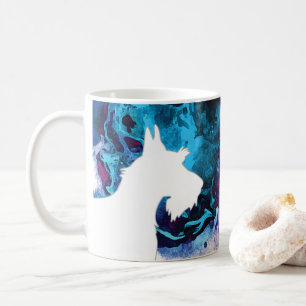 Scottie Customisable Watercolor Silhouette Mug BP