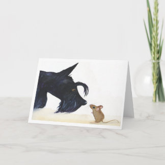 Scottie Dog and Mouse Card