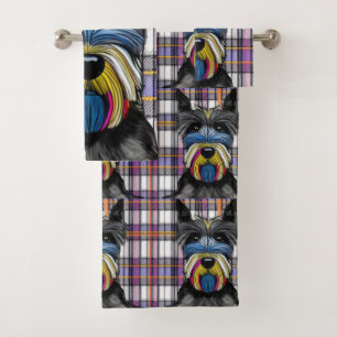 Scottie Dog Bath Towel Set