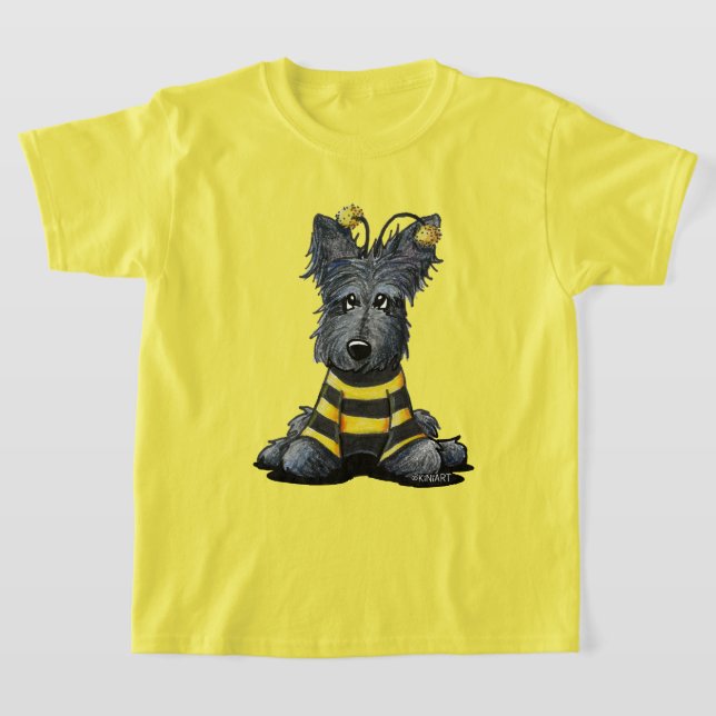 Scottie Dog Bee T-Shirt (Laydown)