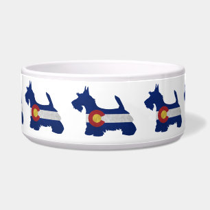 Scottie Dog Breed Colorado Flag Silhouette