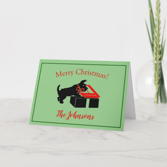 Scottie Dog Christmas Cards Terrier (Front)