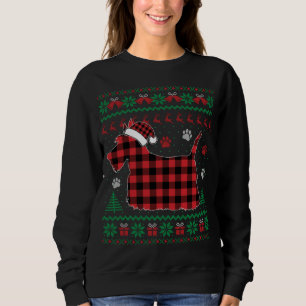 Scottie Dog Christmas Pajama Red Plaid Scottish Ug Sweatshirt
