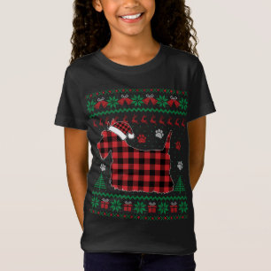 Scottie Dog Christmas Pajama Red Plaid Scottish Ug T-Shirt