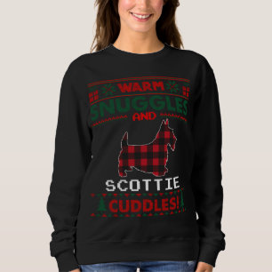Scottie Dog Christmas Pajama Ugly Christmas Sweate Sweatshirt