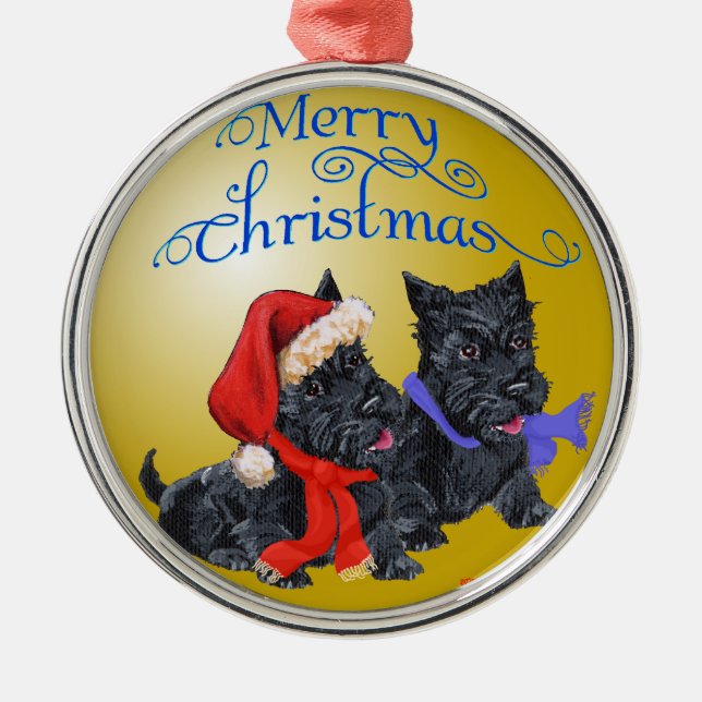 Scottie Dog Ornament (Front)