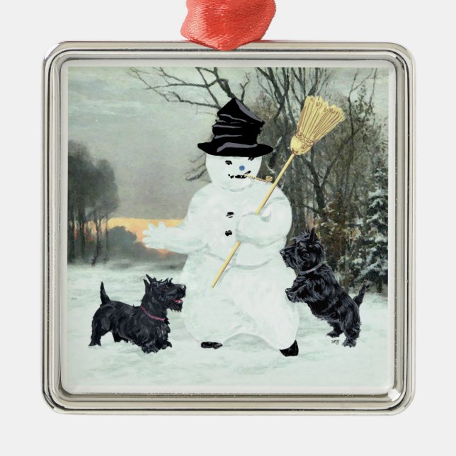 Scottie Dog Ornament (Front)