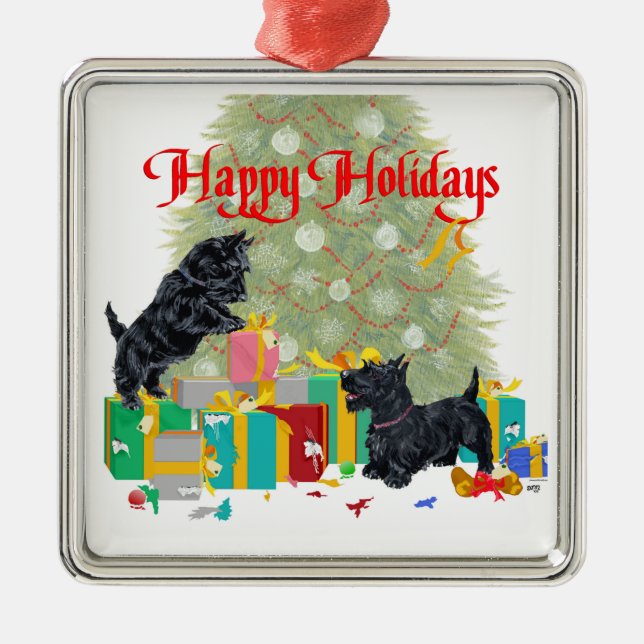 Scottie Dog Ornament (Front)