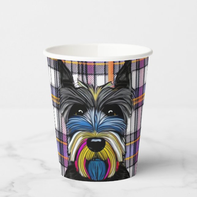Scottie Dog Paper Cups (Left)