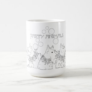 Scottie Dog Party Animals Coffee Mug