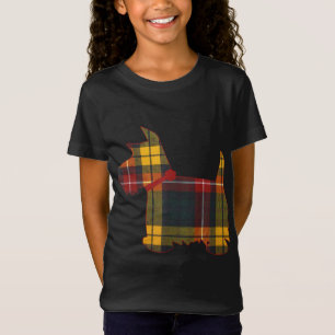 Scottie Dog Scottish Terrier Buchanan Tartan Plaid T-Shirt