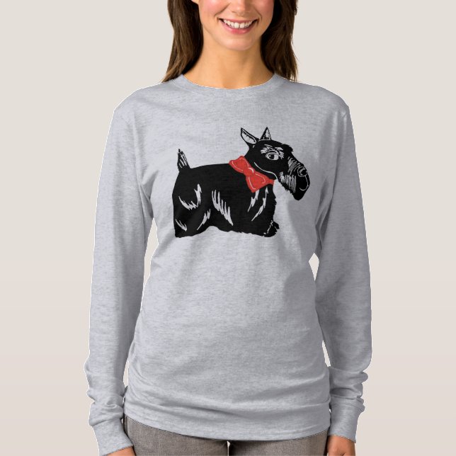 Scottie Dog Women's Long Sleeve T-Shirt (Front)