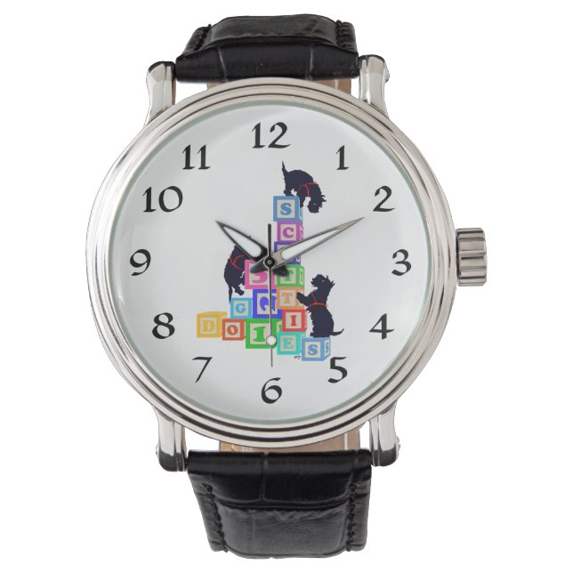 Scottie Dogs Alphabet Blocks Watch (Front)