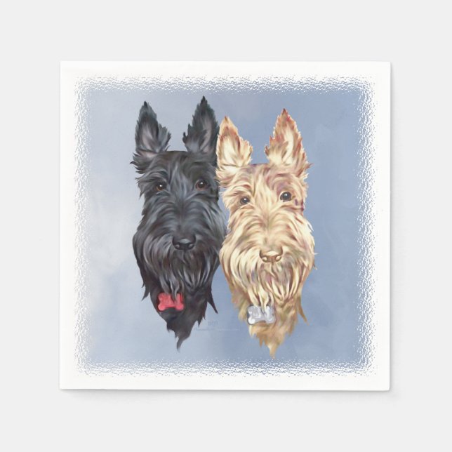 Scottie Dogs Napkin (Front)