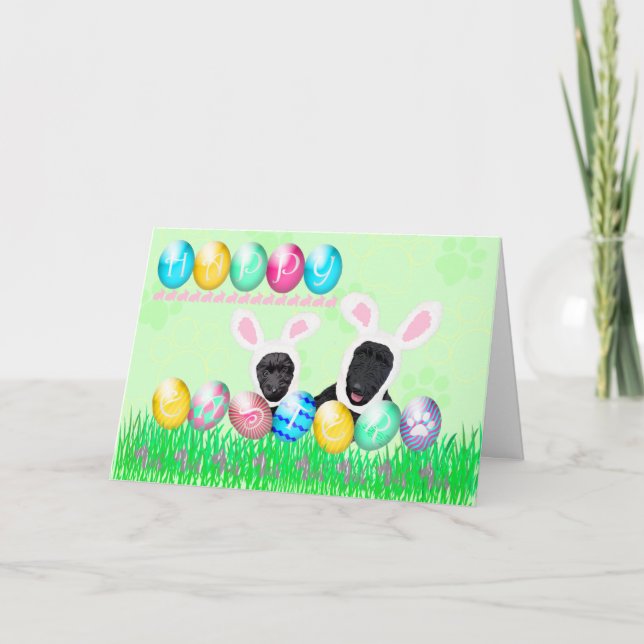 Scottie Easter Holiday Card (Front)