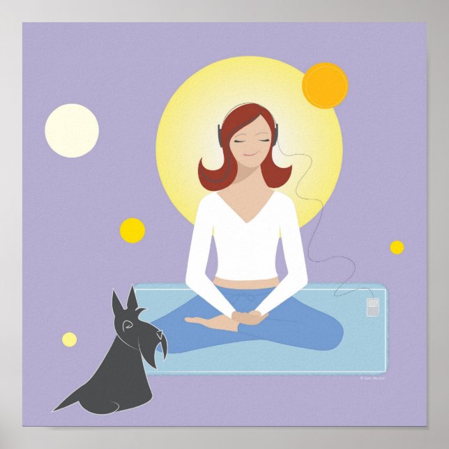 Scottie Gal Meditating - Poster (Front)