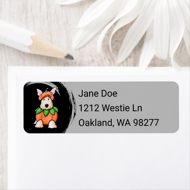 Scottie Halloween Return Address Label (Insitu)