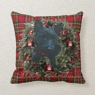Scottie Holiday Cushion