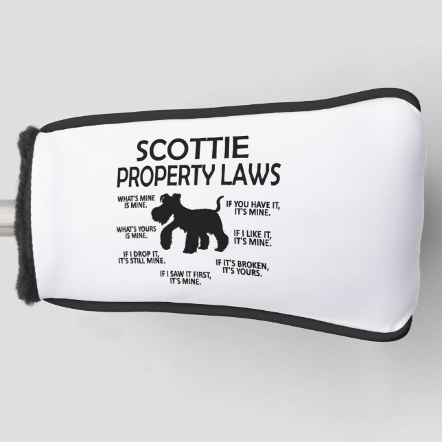 Scottie Lover Scottish Terrier Owner Scottie Mum Golf Head Cover (Front)